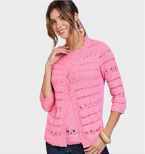 Pointelle Mock Twinset - LD559